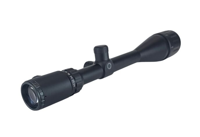 6-24X50AOEG illuminated target scope, includes scope rings