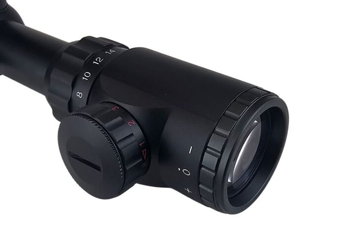 6-24X50AOEG illuminated target scope, includes scope rings