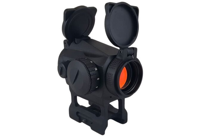 APT2 red dot sight with skeleton riser