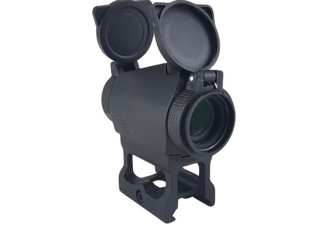 APT2 red dot sight with skeleton riser