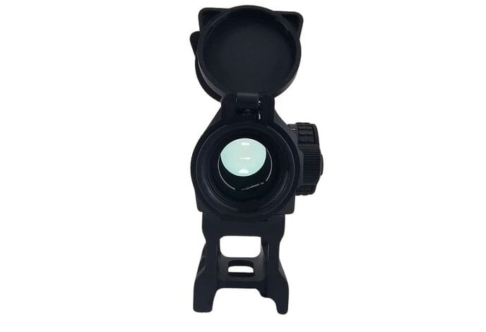 APT2 red dot sight with skeleton riser