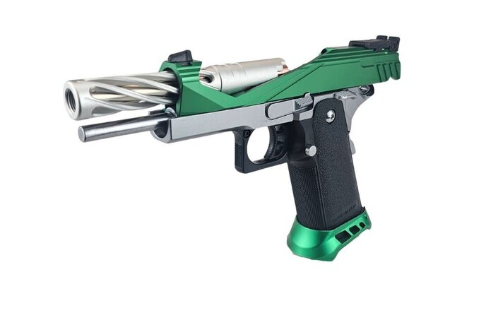 AEX Custom LUCKY CHARMS Tokyo Marui Hi Capa 5.1 Gas Blowback Pistol, Magenta