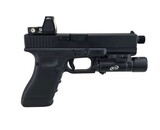 AEX Custom NIGHT WATCH  Elite Force GLOCK G17 GEN4 Green Gas Full Blowback Pistol by VFC Black