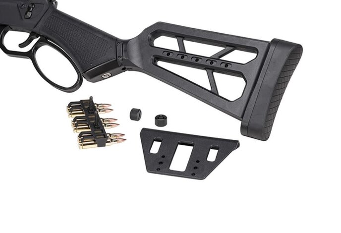 G&G LevAR 7 Modular Green Gas Lever Action Rifle w/ Stock (M4 AEG Magazine Compatible)