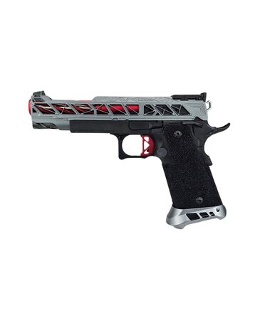 Tokyo Marui AEX Custom BLOOD SPORT Tokyo Marui Hi Capa 5.1 Gas Blowback Pistol, Grey / Red / Black