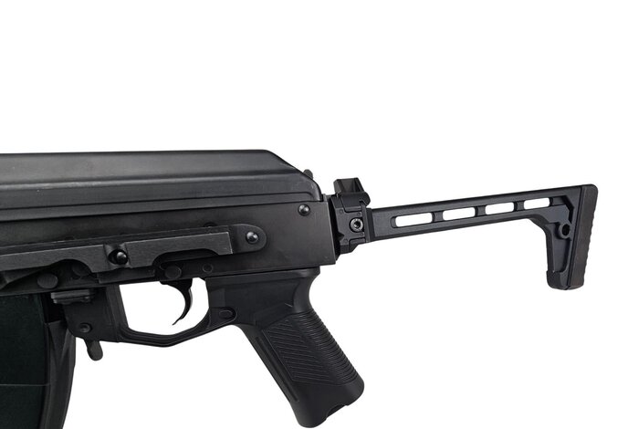 AEX Custom ENTRENCHED LCT AK-104 Steel AEG Airsoft Rifle w/ ASTER v2 - Battery / Charger Combo Black