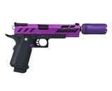AEX Custom SACTOWN PROUD Tokyo Marui Hi Capa 5.1 Gas Blowback Pistol, Purple / Black