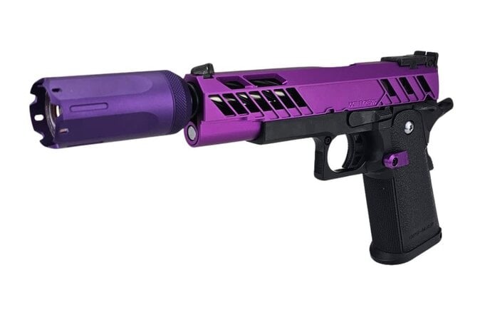AEX Custom SACTOWN PROUD Tokyo Marui Hi Capa 5.1 Gas Blowback Pistol, Purple / Black