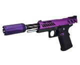 AEX Custom SACTOWN PROUD Tokyo Marui Hi Capa 5.1 Gas Blowback Pistol, Purple / Black
