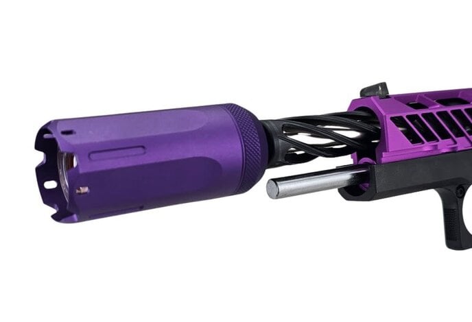 AEX Custom SACTOWN PROUD Tokyo Marui Hi Capa 5.1 Gas Blowback Pistol, Purple / Black