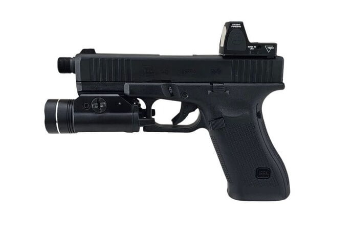 AEX Custom DEAD OPS Umarex Elite Force GLOCK G45 GEN5 Green Gas Full Blowback Pistol by VFC