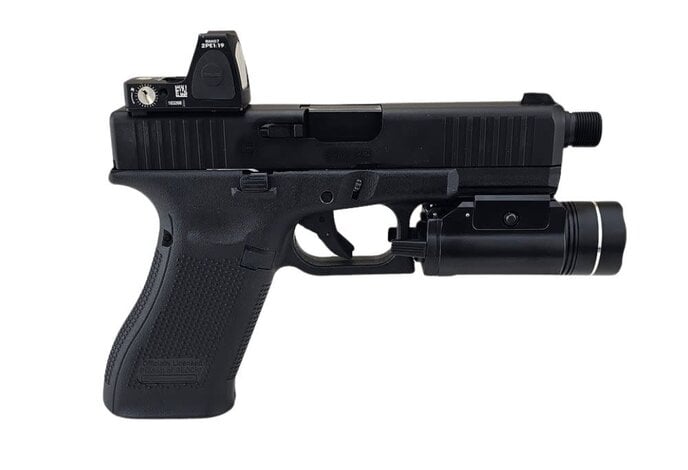 AEX Custom DEAD OPS Umarex Elite Force GLOCK G45 GEN5 Green Gas Full Blowback Pistol by VFC