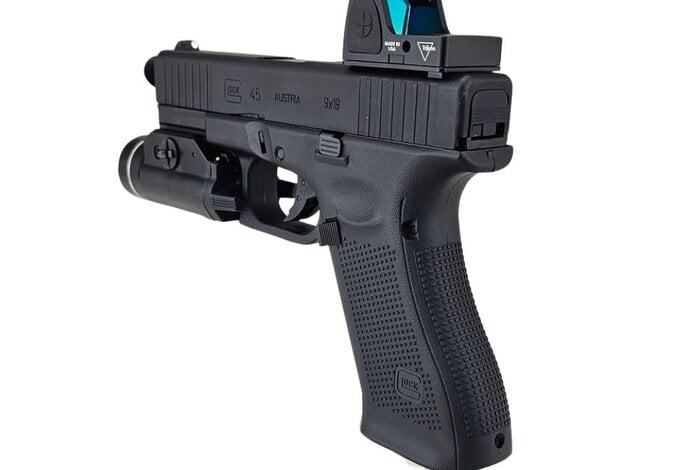 AEX Custom DEAD OPS Umarex Elite Force GLOCK G45 GEN5 Green Gas Full Blowback Pistol by VFC