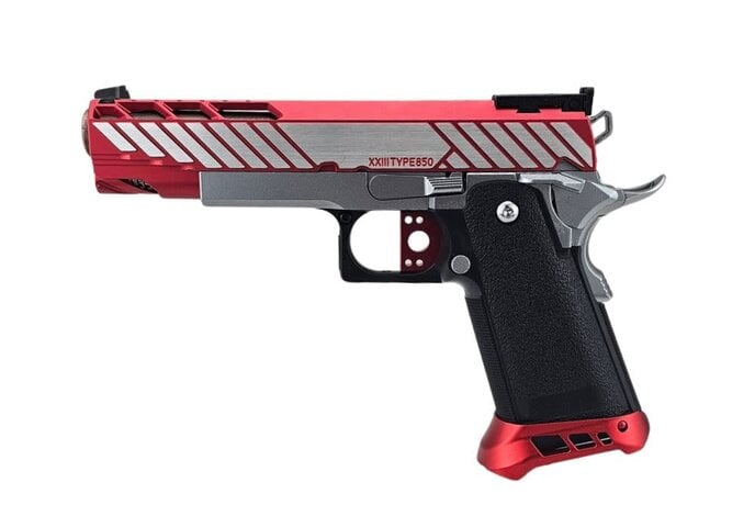 AEX Custom CRIMSON CHIN Tokyo Marui Hi Capa 5.1 Gas Blowback Pistol, Black / FDE