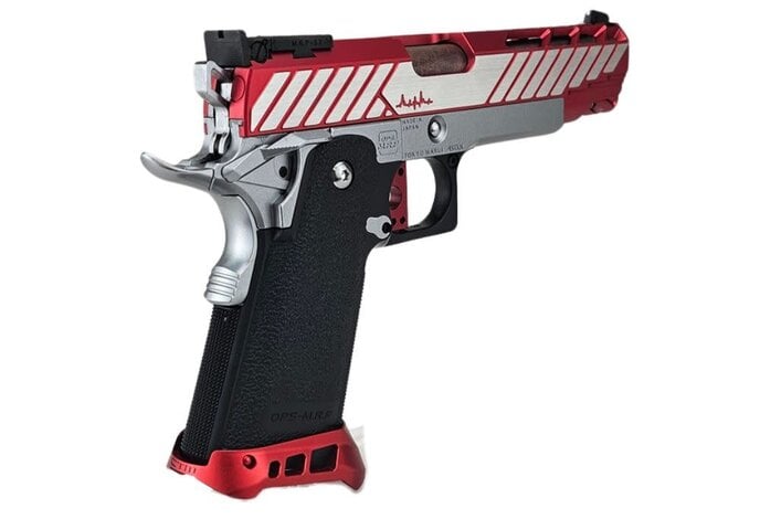 AEX Custom CRIMSON CHIN Tokyo Marui Hi Capa 5.1 Gas Blowback Pistol, Black / FDE