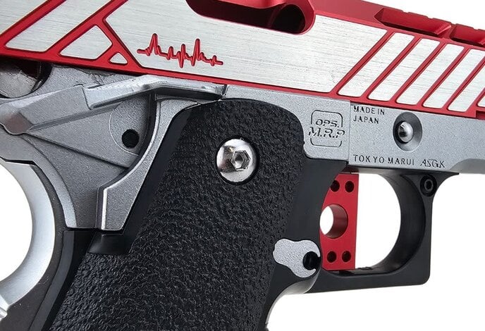 AEX Custom CRIMSON CHIN Tokyo Marui Hi Capa 5.1 Gas Blowback Pistol, Black / FDE