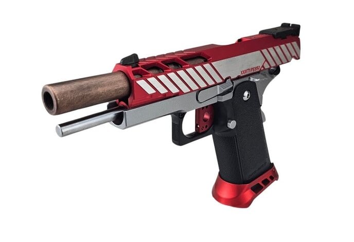 AEX Custom CRIMSON CHIN Tokyo Marui Hi Capa 5.1 Gas Blowback Pistol, Black / FDE