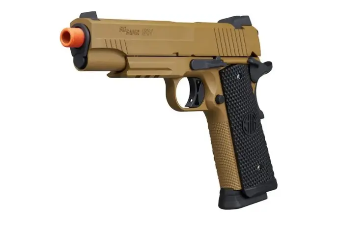 SIG ProForce 1911 Emporer Scorpion airsoft blowback pistol, CO2, tan