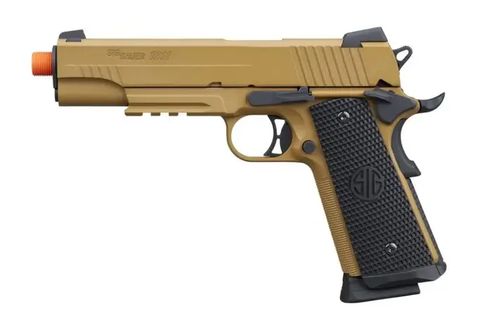 SIG ProForce 1911 Emporer Scorpion airsoft blowback pistol, CO2, tan