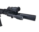 AEX Custom HIGH ROLLER Lancer Tactical Gen 4 Predator Delta 10" Rail Faxon Sight Gate ASTER, Black