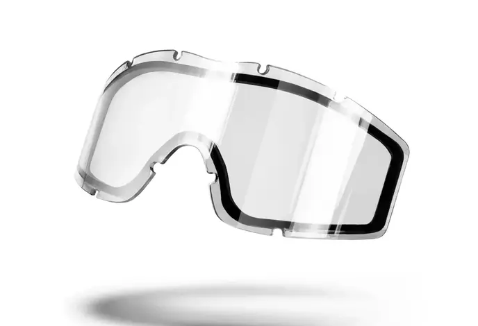 BSX Tango Airsoft Goggles, Dual Pane Thermal Clear Lens, Black