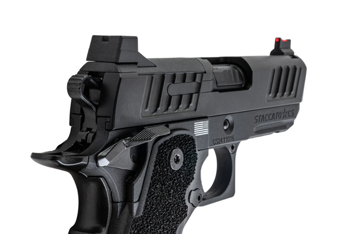 EMG Staccato CS Compact 2011 gas blowback airsoft pistol, master grip ,green gas