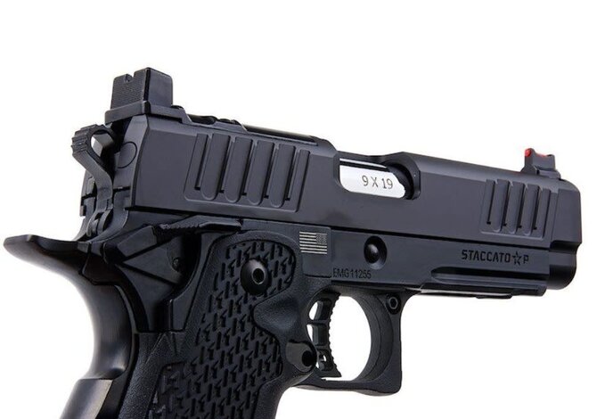 6mmProShop Staccato Licensed P 2011 Gas Blowback T8 Airsoft Pistol (Green Gas)