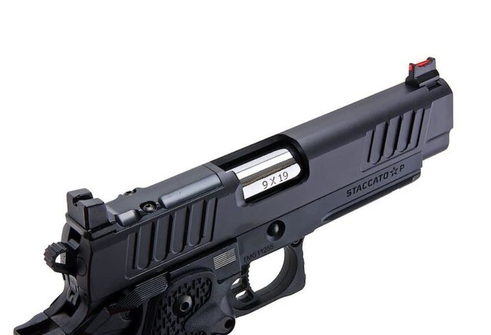 6mmProShop Staccato Licensed P 2011 Gas Blowback T8 Airsoft Pistol (Green Gas)