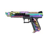 AEX Custom ABALONE SHELL - Action Army AAP-01 Gas Blowback Gun, Gray / Rainbow
