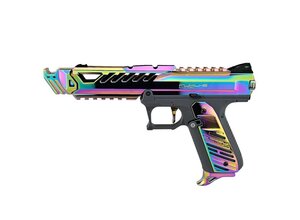 Airsoft Extreme AEX Custom ABALONE SHELL - Action Army AAP-01 Gas Blowback Gun, Gray / Rainbow