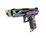 AEX Custom ABALONE SHELL - Action Army AAP-01 Gas Blowback Gun, Gray / Rainbow