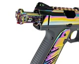 AEX Custom ABALONE SHELL - Action Army AAP-01 Gas Blowback Gun, Gray / Rainbow