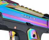 AEX Custom ABALONE SHELL - Action Army AAP-01 Gas Blowback Gun, Gray / Rainbow