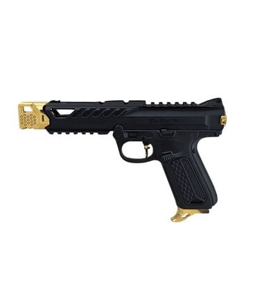 Airsoft Extreme AEX Custom UMBREON Action Army AAP-01 Gas Blowback Custom Gun, Black / Gold