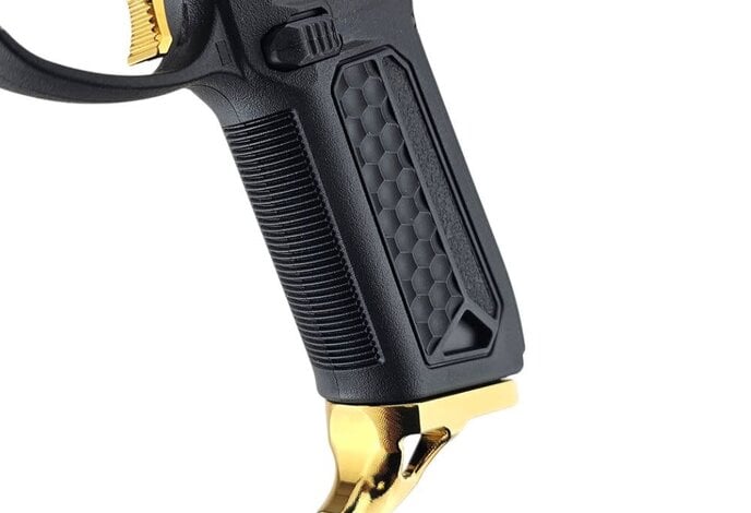 AEX Custom UMBREON Action Army AAP-01 Gas Blowback Custom Gun, Black / Gold