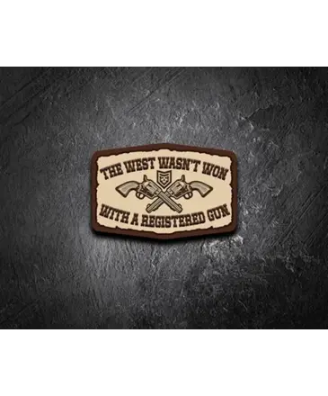 PatchOps PatchOps The West Wasn't Won with Registered Guns PVC Morale Patch