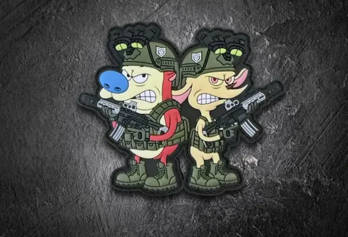 PatchOps Stimpy and Ren PVC Morale Patch