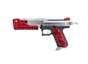 Airsoft Extreme AEX Custom NINTENDO COPYRIGHT INFRINGMENT Action Army AAP-01 Gas Blowback Pistol Red / Silver / Gray