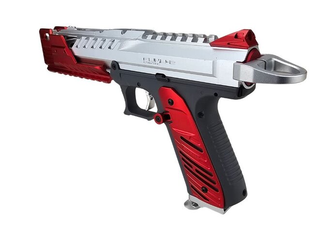 AEX Custom NINTENDO COPYRIGHT INFRINGMENT Action Army AAP-01 Gas Blowback Pistol Red / Silver / Gray