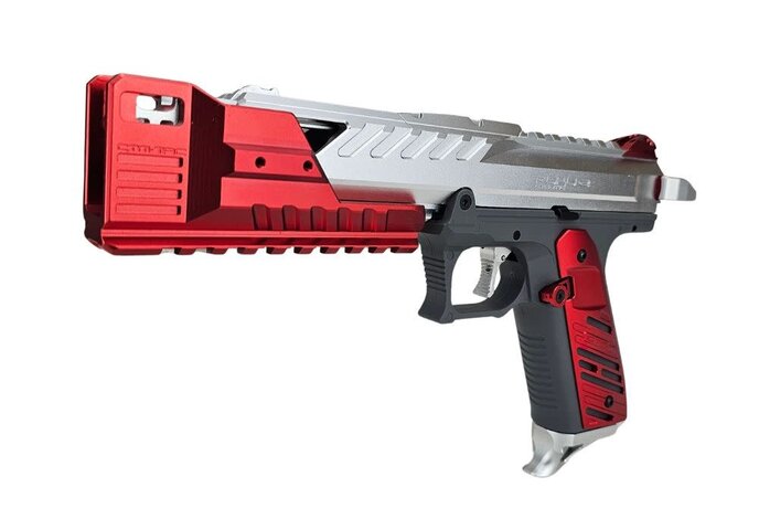 AEX Custom NINTENDO COPYRIGHT INFRINGMENT Action Army AAP-01 Gas Blowback Pistol Red / Silver / Gray