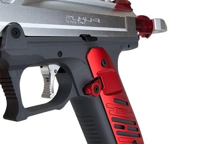 AEX Custom NINTENDO COPYRIGHT INFRINGMENT Action Army AAP-01 Gas Blowback Pistol Red / Silver / Gray