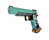 AEX CUSTOM SUCROSE SIMP GAT Tokyo Marui Hi Capa 5.1 Gas Blowback Pistol, Teal/Orange