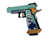 AEX CUSTOM SUCROSE SIMP GAT Tokyo Marui Hi Capa 5.1 Gas Blowback Pistol, Teal/Orange