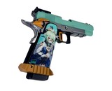 AEX CUSTOM SUCROSE SIMP GAT Tokyo Marui Hi Capa 5.1 Gas Blowback Pistol, Teal/Orange