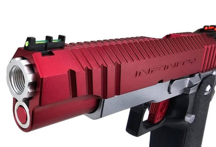 AEX Custom MARUZENSKY RED SHIFT Tokyo Marui Hi Capa 5.1 Gas Blowback Pistol Red / Gray / Black