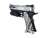 AEX Custom OVER THE HORIZON Tokyo Marui Hi Capa 5.1 Gas Blowback Pistol Silver / Blue / Black