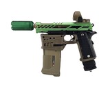 AEX Custom YGGDRASIL THE TREE OF LIFE Tokyo Marui Hi Capa 5.1 HPA Pistol Matcha Green / Brown/ Black