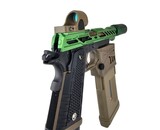 AEX Custom YGGDRASIL THE TREE OF LIFE Tokyo Marui Hi Capa 5.1 HPA Pistol Matcha Green / Brown/ Black