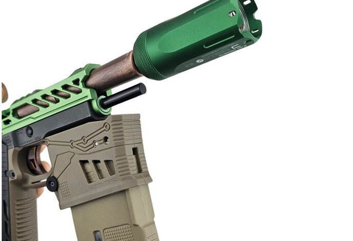 AEX Custom YGGDRASIL THE TREE OF LIFE Tokyo Marui Hi Capa 5.1 HPA Pistol Matcha Green / Brown/ Black