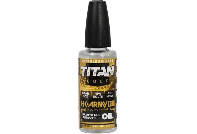 HK Army Proglide Titan Gold 100% Silicone Oil Lube 1oz